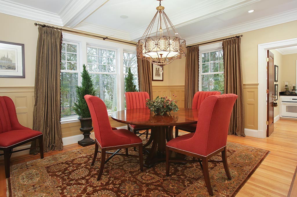 342 Woodland Road Brookline, MA 02467 - Photo 4 of 15 a view of a dining room with furniture window and wooden floor