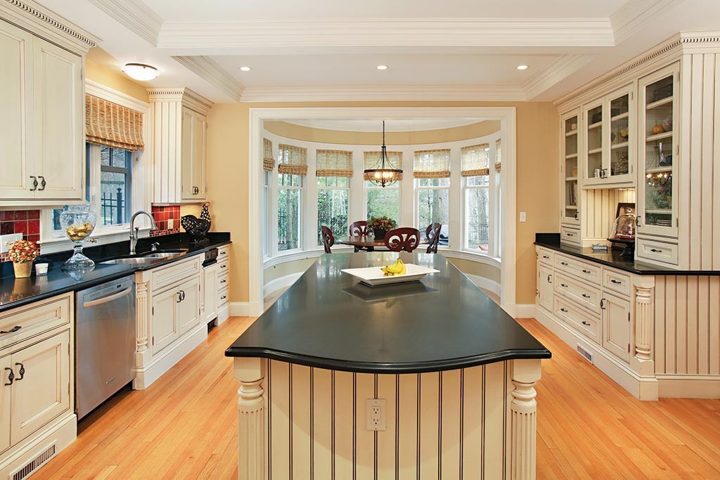 342 Woodland Road Brookline, MA 02467 - Photo 5 of 15 a kitchen with counter top space and windows