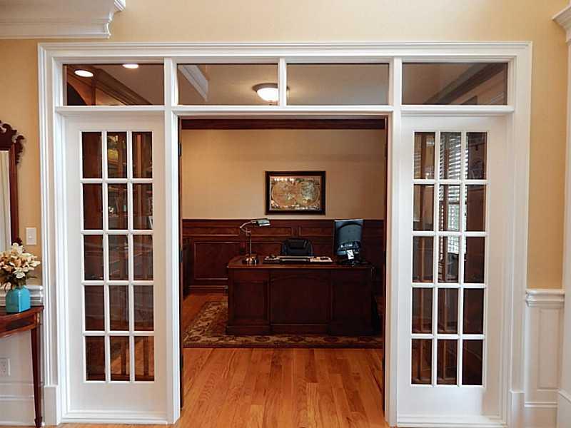 209 Longbow Lane Mars, PA 16046 - Photo 6 of 25 Studio/Study/Office. Glass Doors & Transom Entry to Study