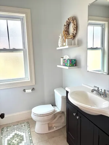a bathroom with a sink and a toilet