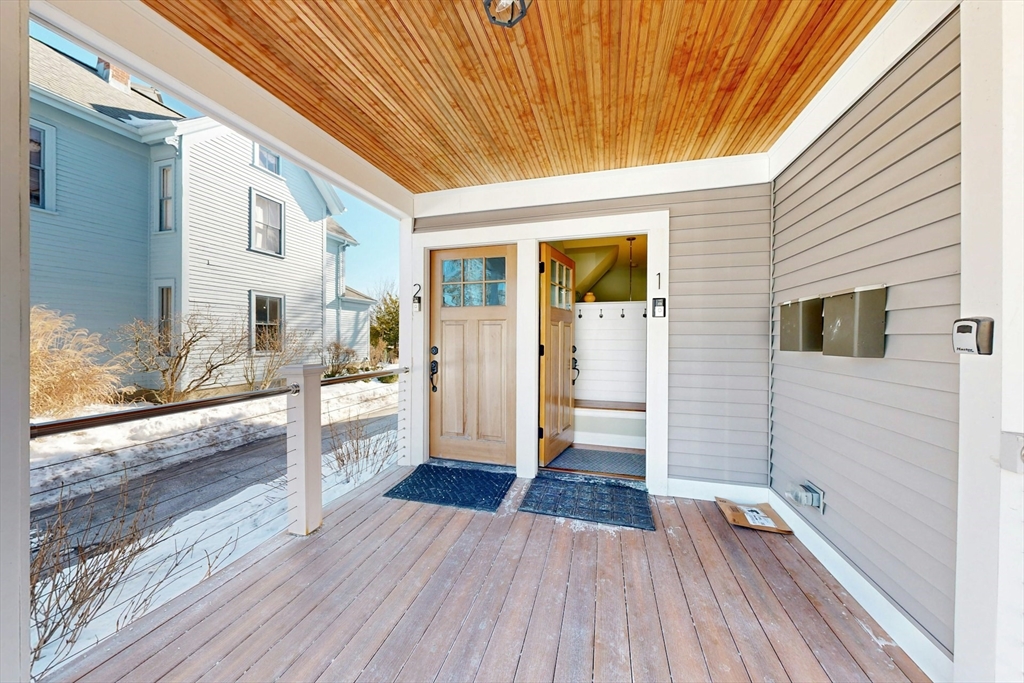 96 Floral Street, Unit 1 Newton, MA 02461 - Photo 3 of 42 a view of an entryway of the house