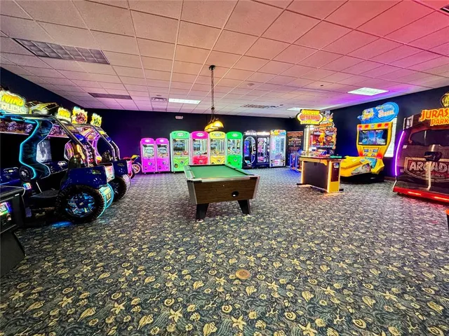 a view of outdoor space with seating