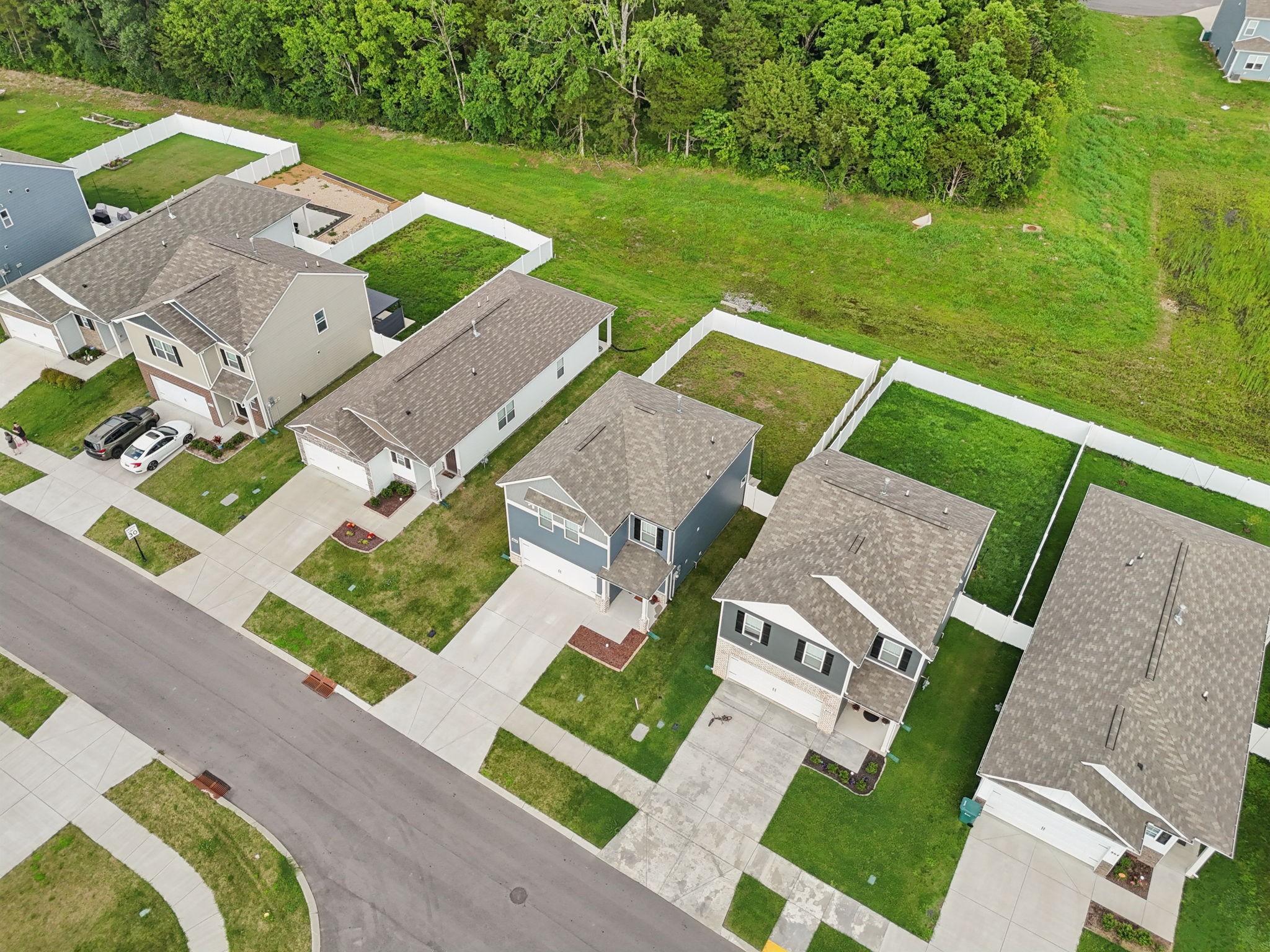 868 Long Leaf Road Lebanon, TN 37087 - Photo 39 of 40 an aerial view of a house with garden space and street view