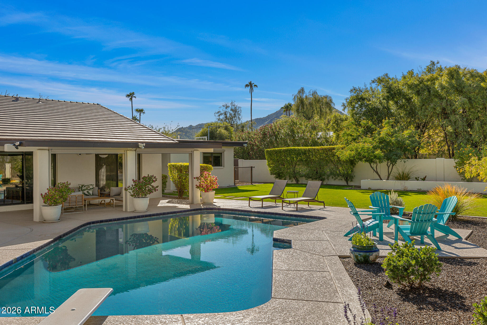 4634 East Mountain View Road Phoenix, AZ 85028 - Photo 3 of 5 Backyard w Mountain Views