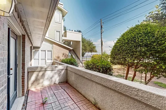 a view of a house with a large window