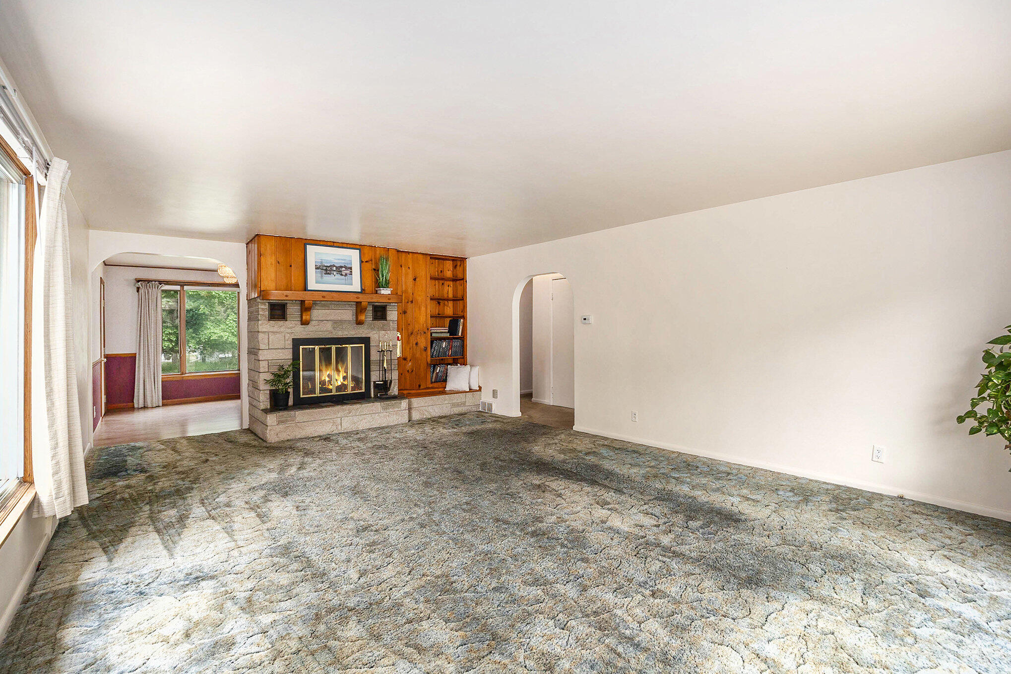 1978 Lakeshore Road Manistee, MI 49660 - Photo 9 of 37 wood burning fireplace