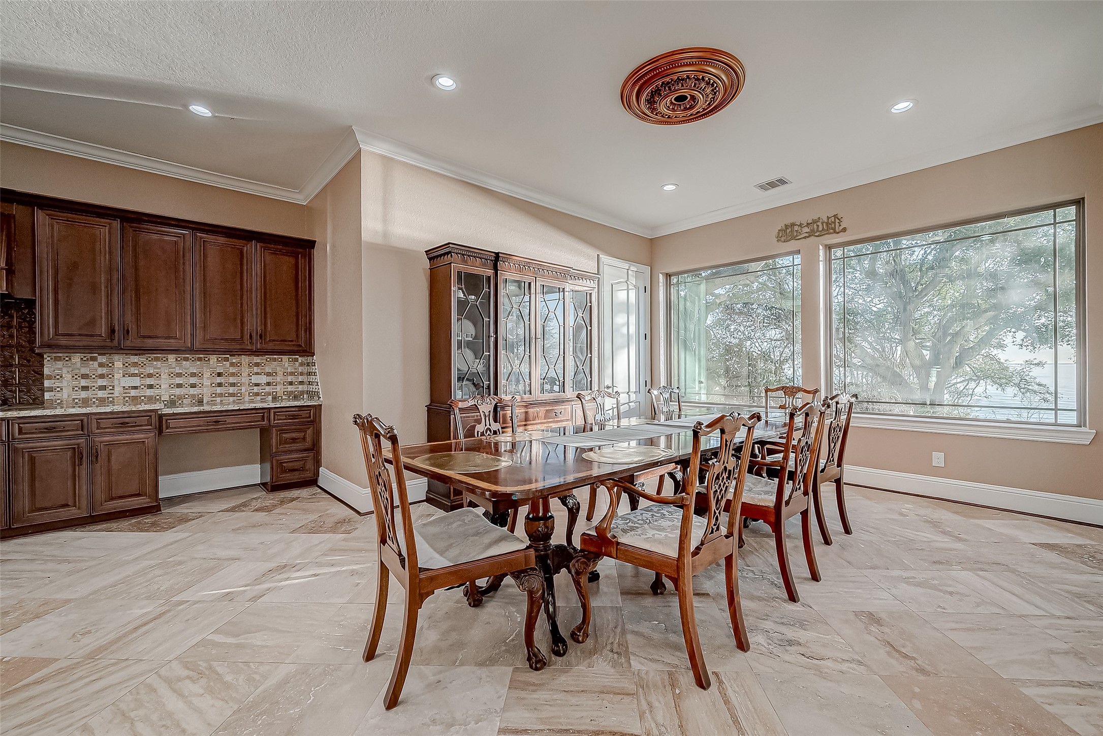 2011 Crescent Drive La Porte, TX 77571 - Photo 14 of 47 a view of a dining room with furniture and window