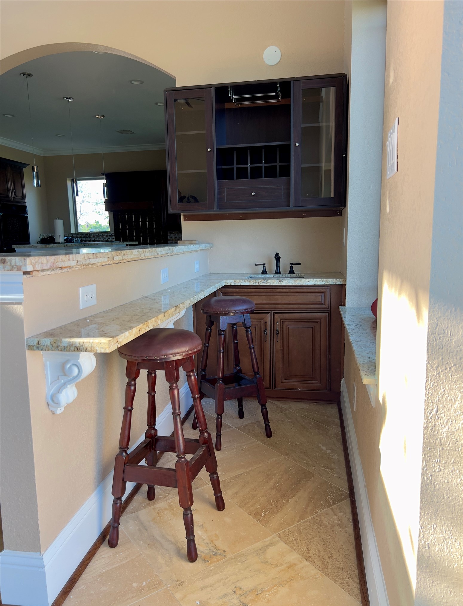 2011 Crescent Drive La Porte, TX 77571 - Photo 46 of 47 a kitchen with a chair and a stove top oven