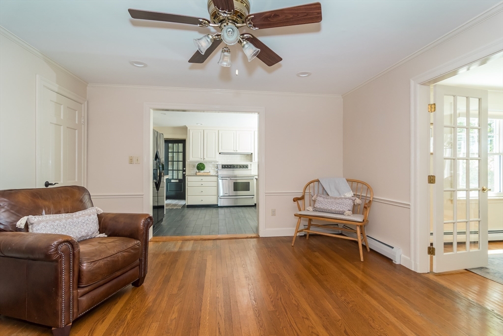 4 Philip Road Lexington, MA 02421 - Photo 5 of 19 a living room with furniture and a wooden floor