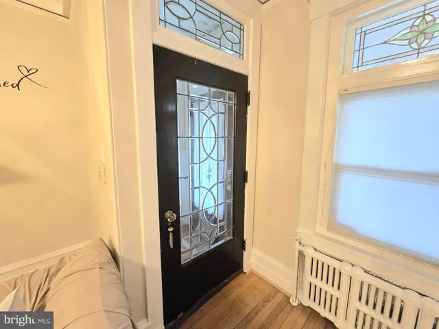 a view of front door