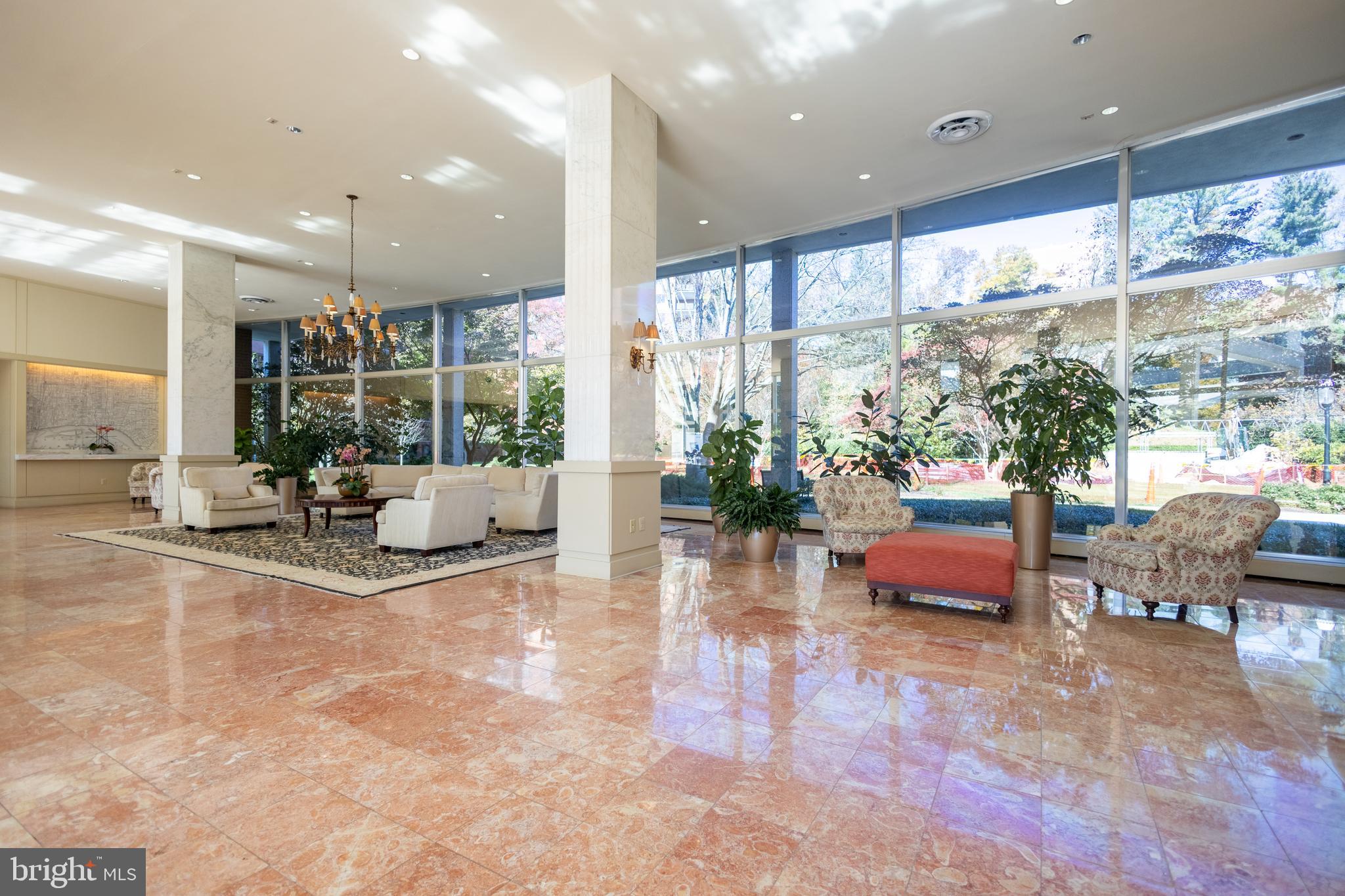 4201 Cathedral Avenue Northwest, Unit 1219E Washington, DC 20016 - Photo 12 of 20 a view of a lobby with furniture