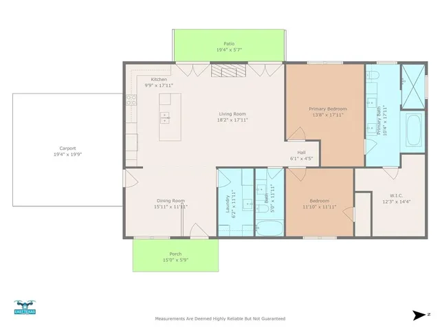 a view of a lake with a big yard