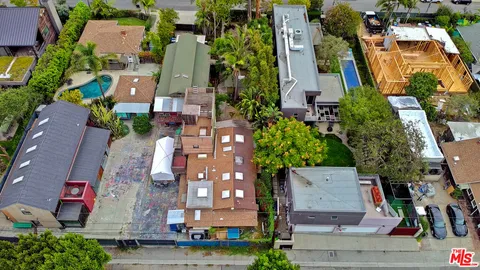 an aerial view of a city