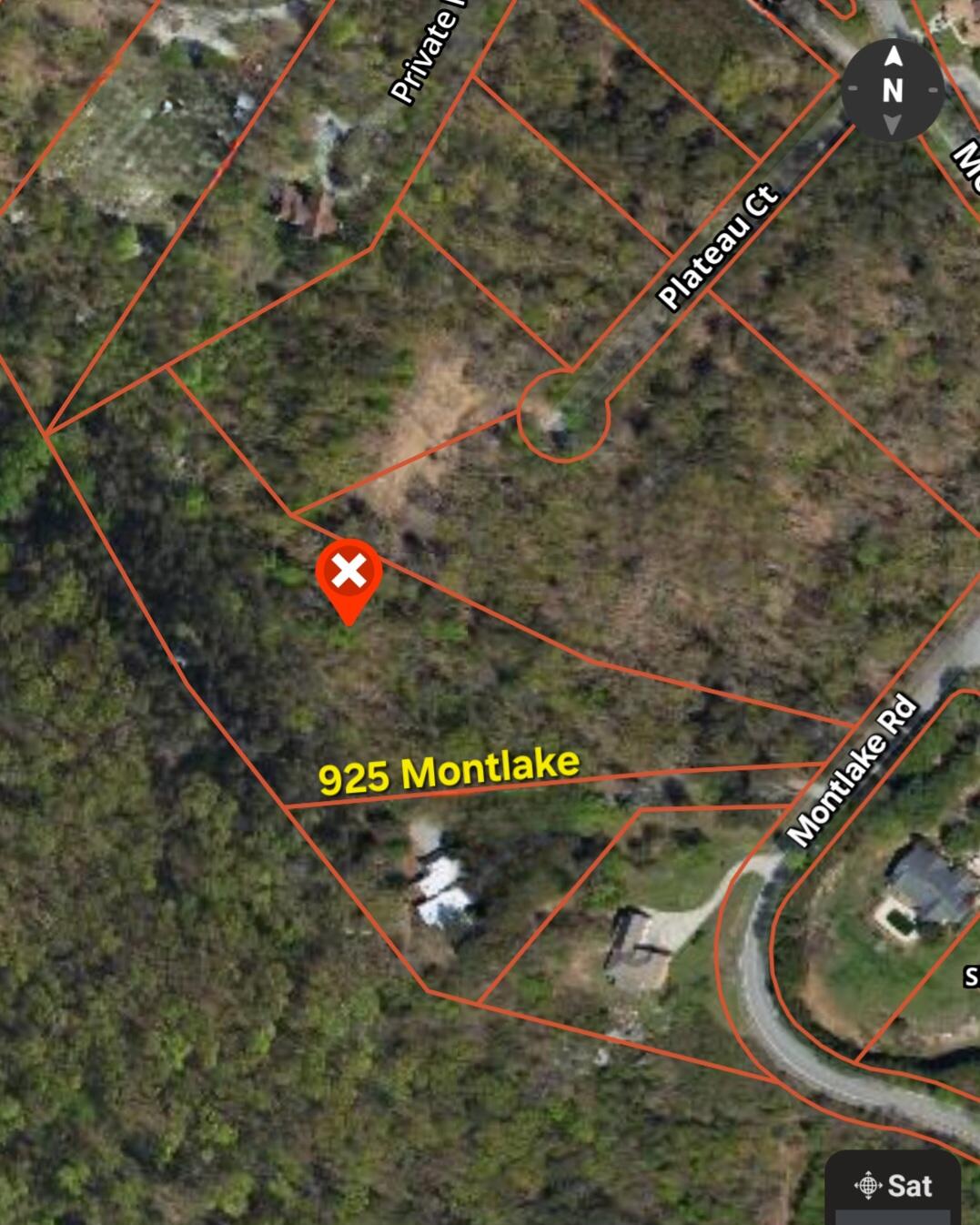 926 Montlake Road Soddy Daisy, TN 37379 - Photo 23 of 24 Aerial Lot Lines