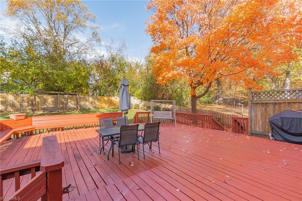 5414 Tower Road Greensboro, NC 27410 - Photo 42 of 45 Deck has built in seating