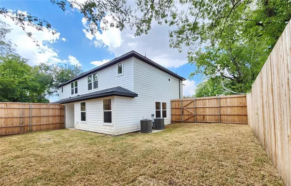a backyard of a house