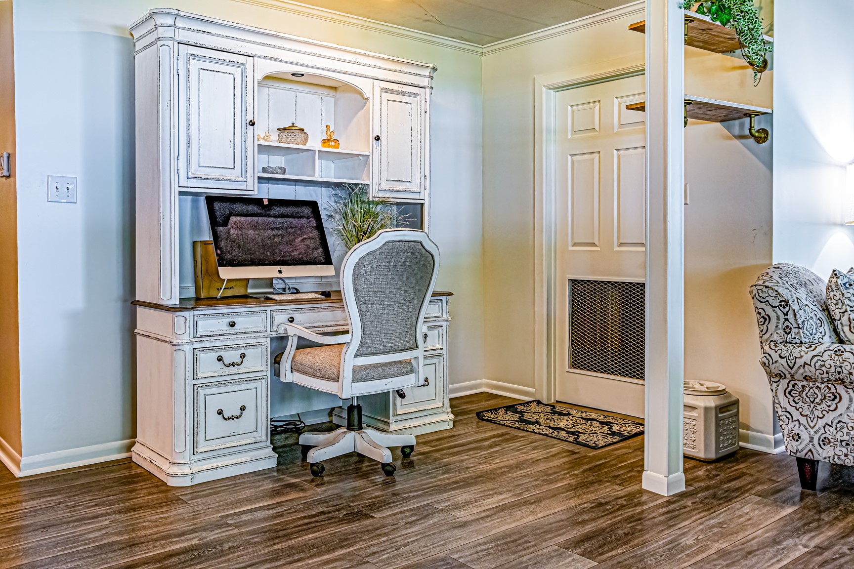 480 Johnson Road Coldspring, TX 77331 - Photo 29 of 49 This alcove is being used as computer space. The door on the right leads to a very large storage area.