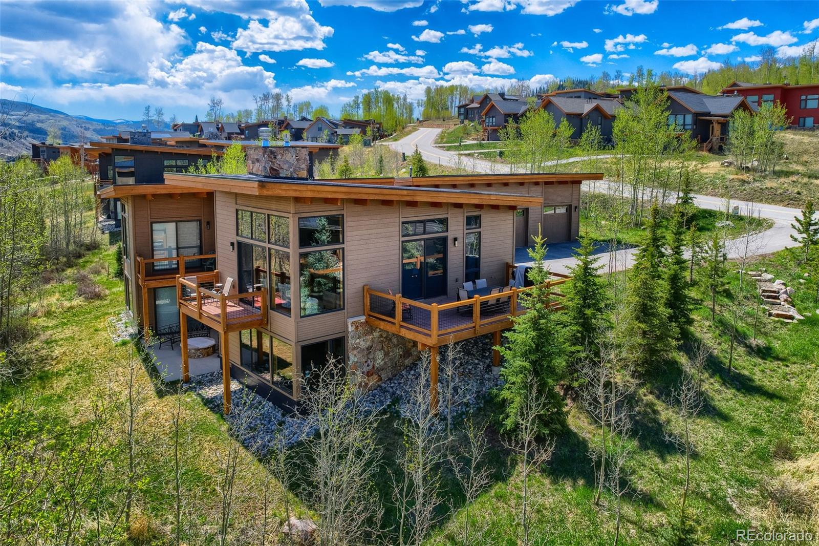 836 Maryland Creek Road Silverthorne, CO 80498 - Photo 4 of 49 a view of a chairs and table in a patio
