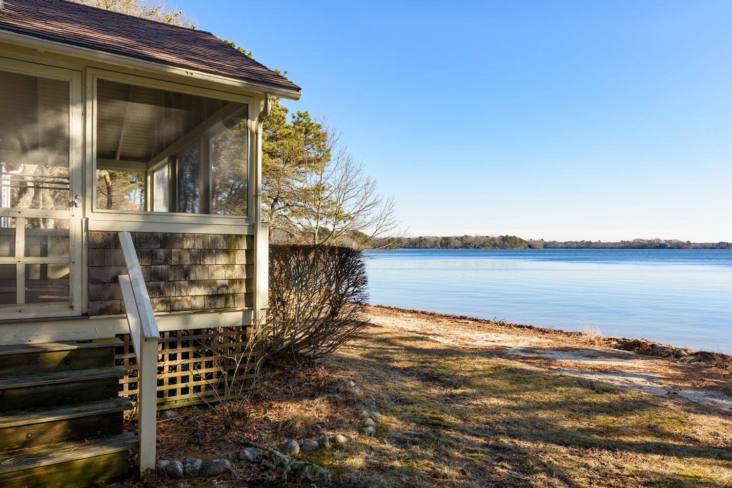 16 Lakeview Drive Centerville, MA 02632 - Photo 12 of 34 a view of a balcony with an ocean view