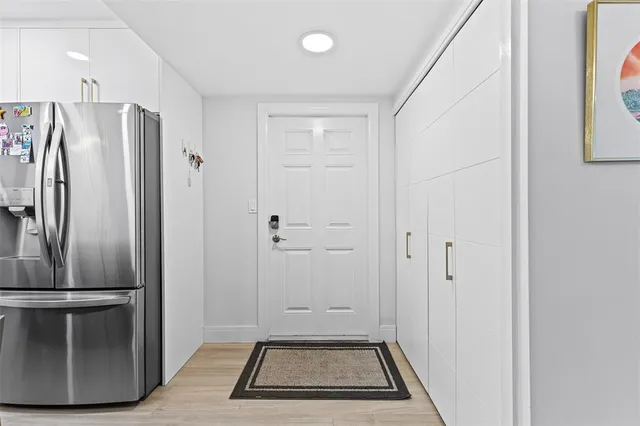 a view of a city with tall buildings