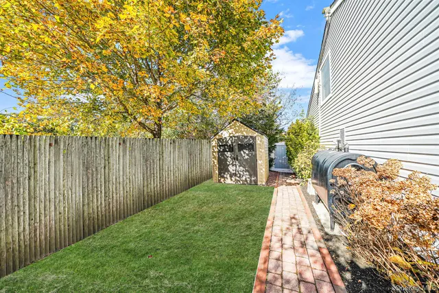 a backyard of a house