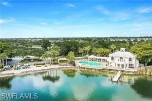 a view of a lake with houses