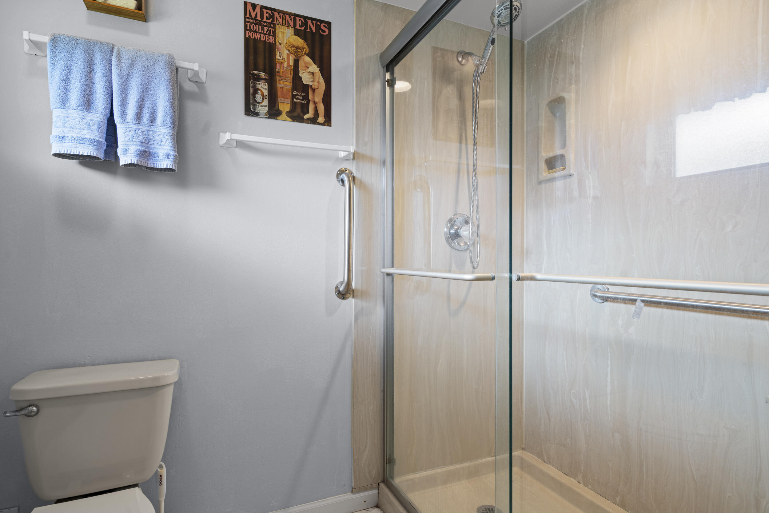 5070 Southeast Hanson Circle Stuart, FL 34997 - Photo 22 of 39 a bathroom with a shower and a toilet