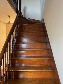 7 Shawmut Street, Unit 4 Lewiston, ME 04240 - Photo 29 of 39 back stairway to unit 2