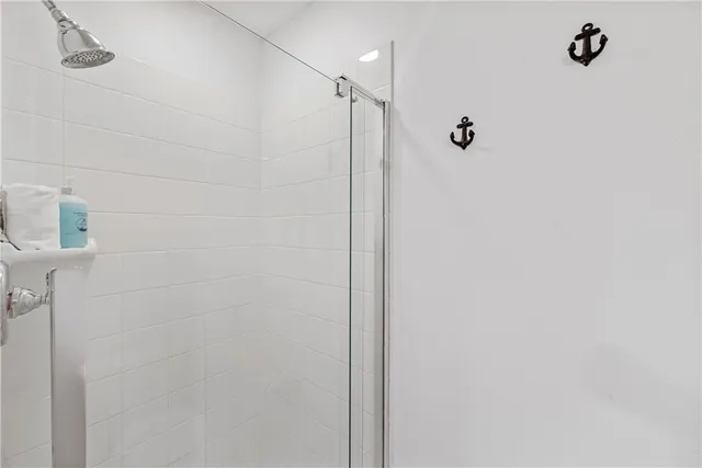 a view of a swimming pool with an outdoor seating