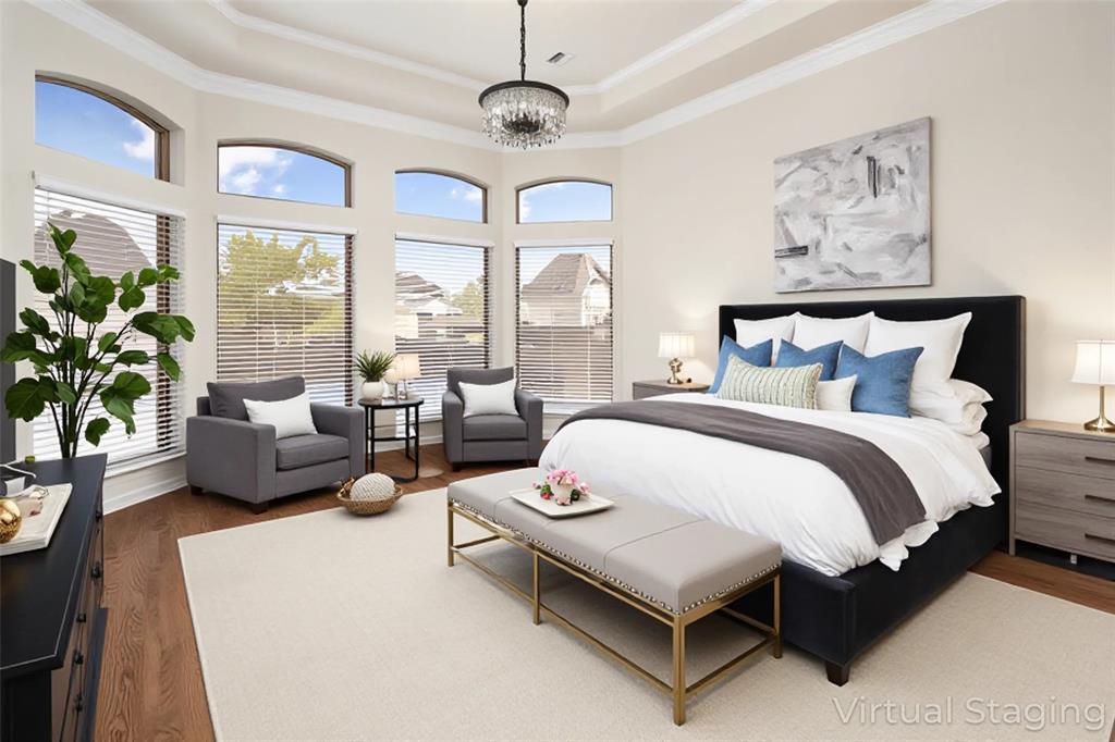 1715 San Jacinto Drive Allen, TX 75013 - Photo 14 of 33 a spacious bedroom with a bed and a large window