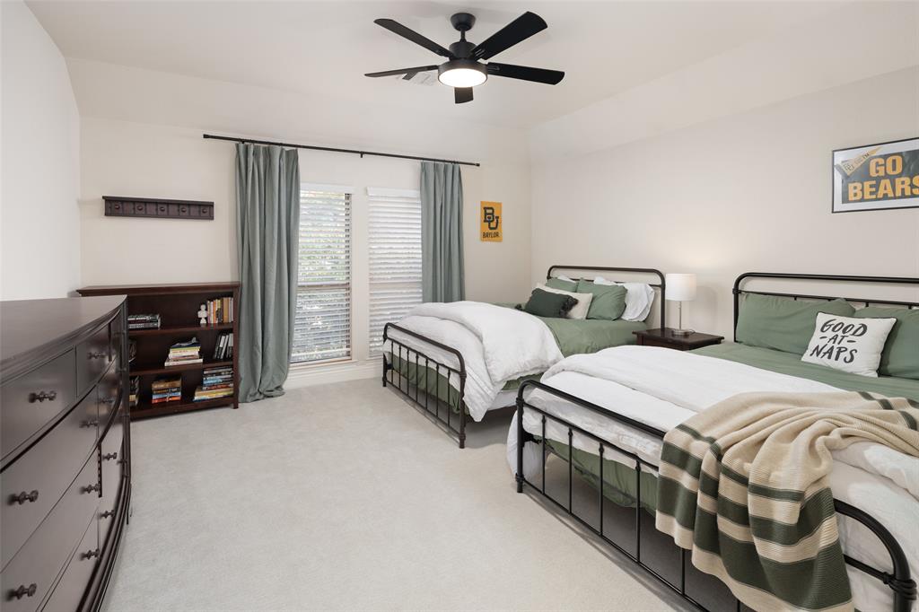 1715 San Jacinto Drive Allen, TX 75013 - Photo 20 of 33 a bedroom with two beds and ceiling fan