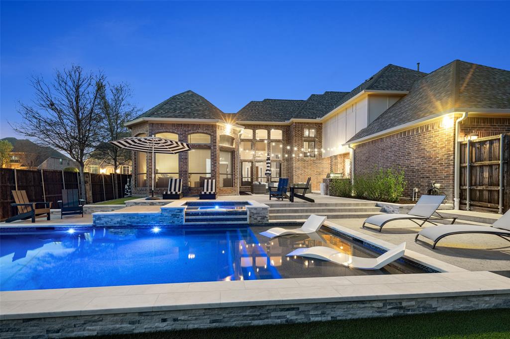 1715 San Jacinto Drive Allen, TX 75013 - Photo 23 of 33 a view of a house with swimming pool and sitting area