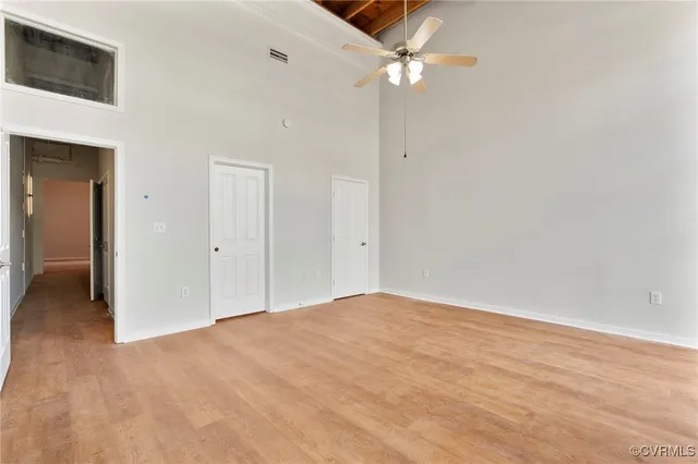 wooden floor in an empty room