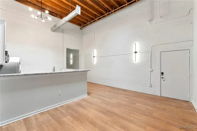 a view of kitchen and utility room