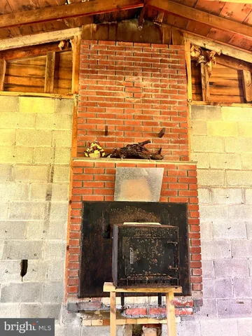 a view of a swimming pool with an outdoor space