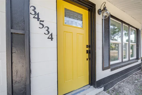 a view of front door