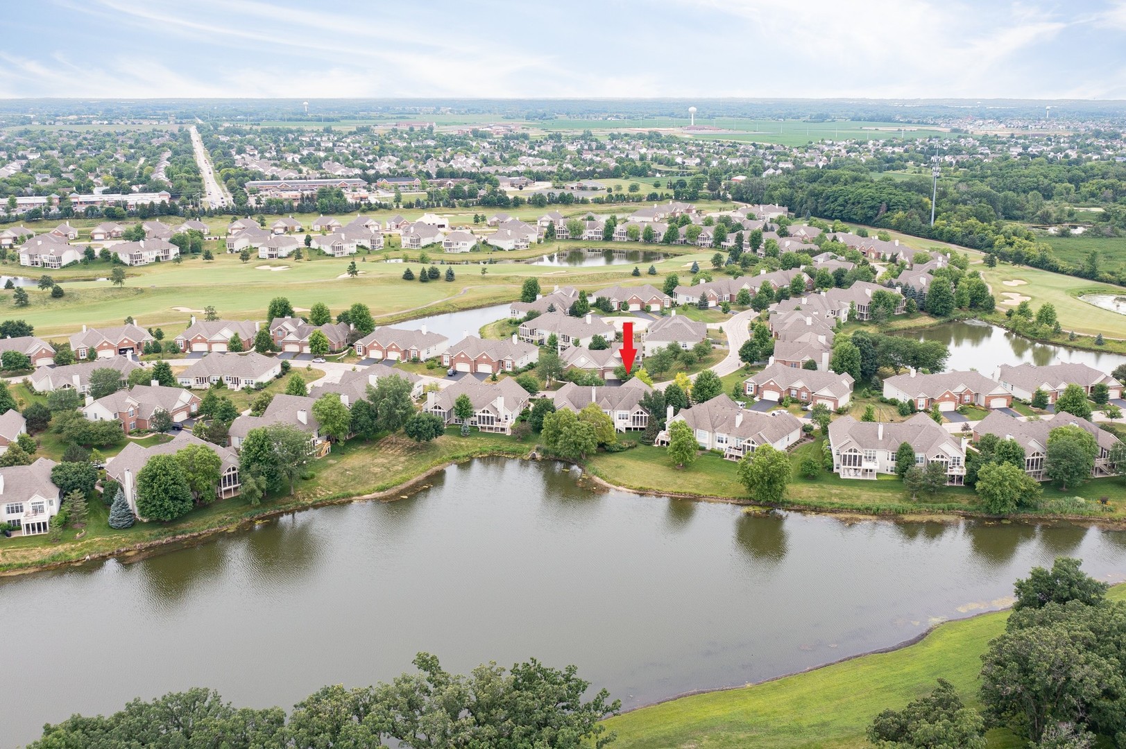 1 Sugar Maple Court Lake In The Hills, IL 60156 - Photo 26 of 29 an aerial view of city and lake