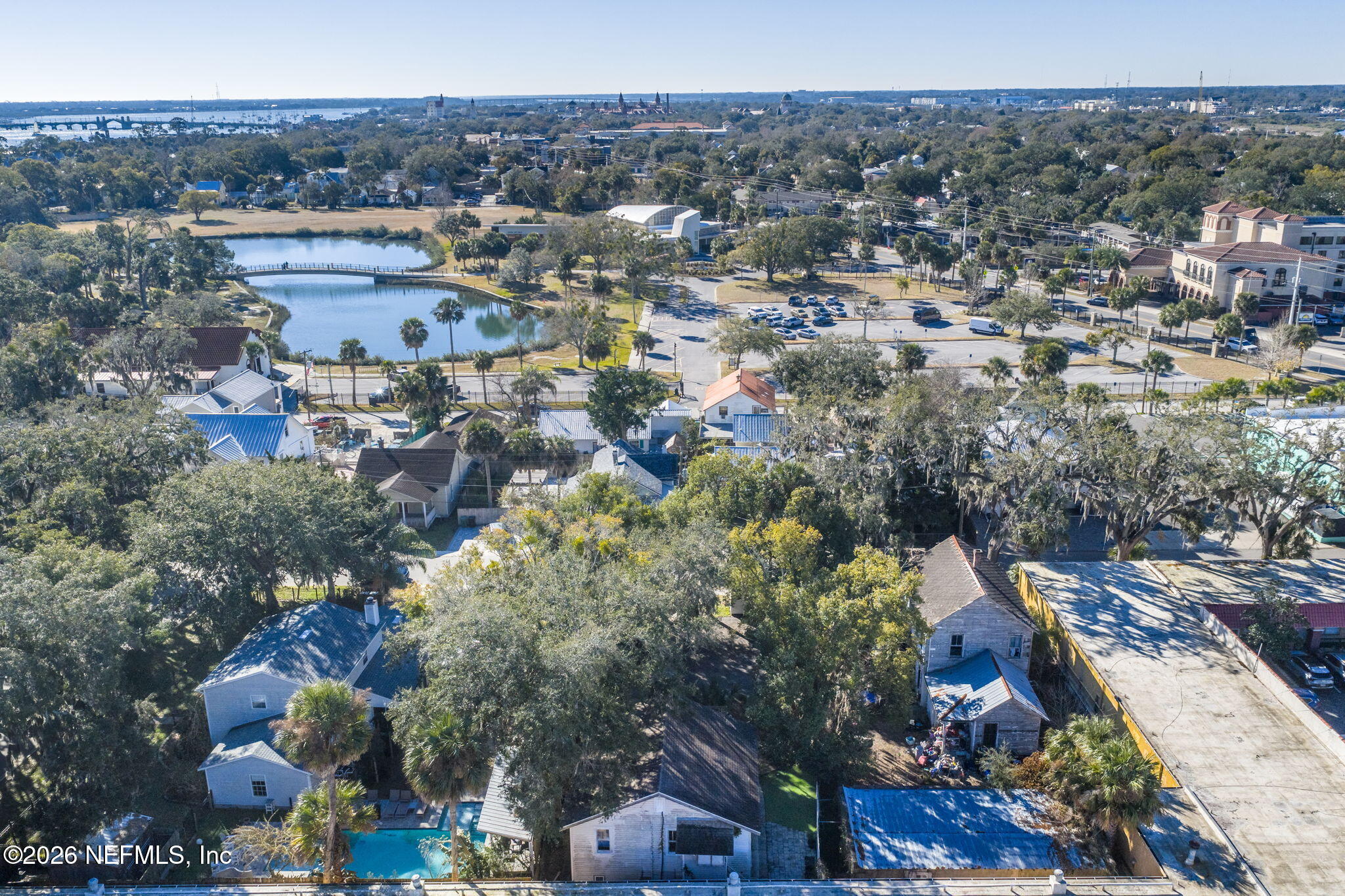16 Myrtle Avenue St. Augustine, FL 32084 - Photo 46 of 47 an aerial view of a city
