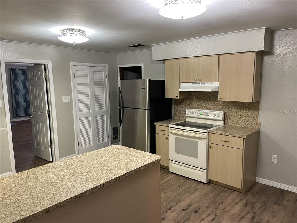 3267 Rackley Road Brooksville, FL 34604 - Photo 10 of 23 a kitchen with a refrigerator and a sink