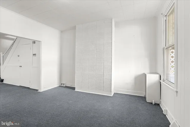 a view of an empty room