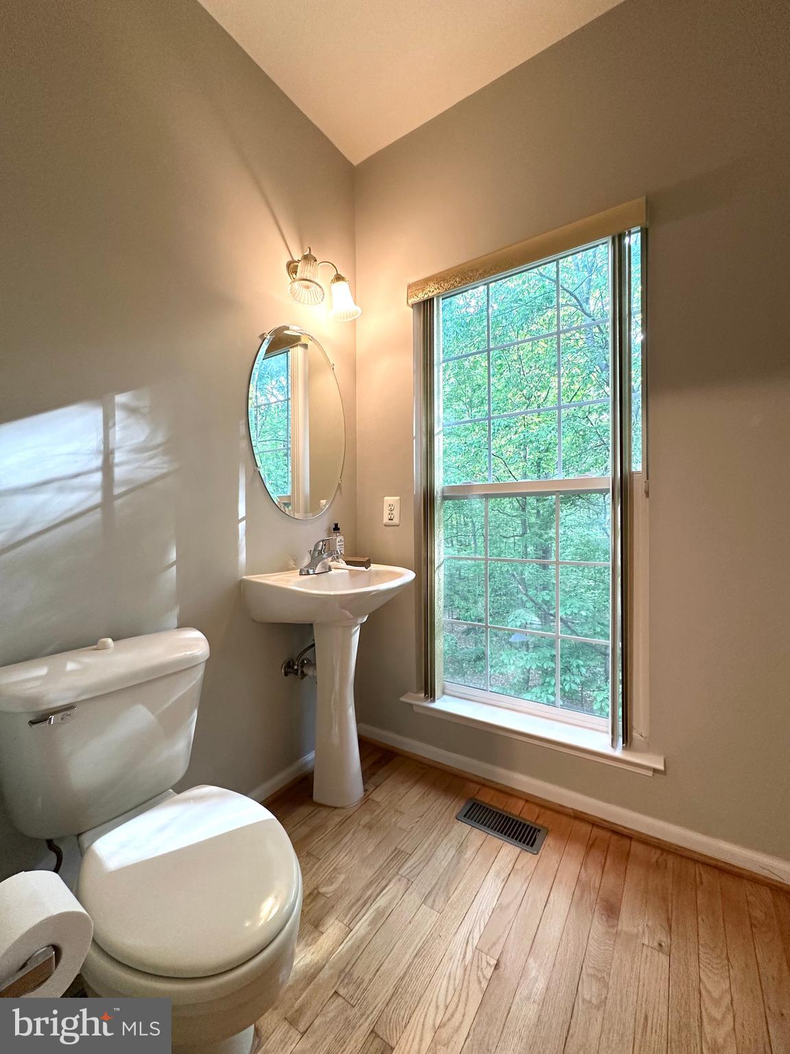 18100 Truffle Lane Boyds, MD 20841 - Photo 13 of 39 a bathroom with a toilet a sink and a mirror
