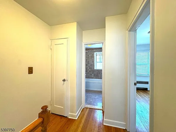 a view of a bathroom with a tub