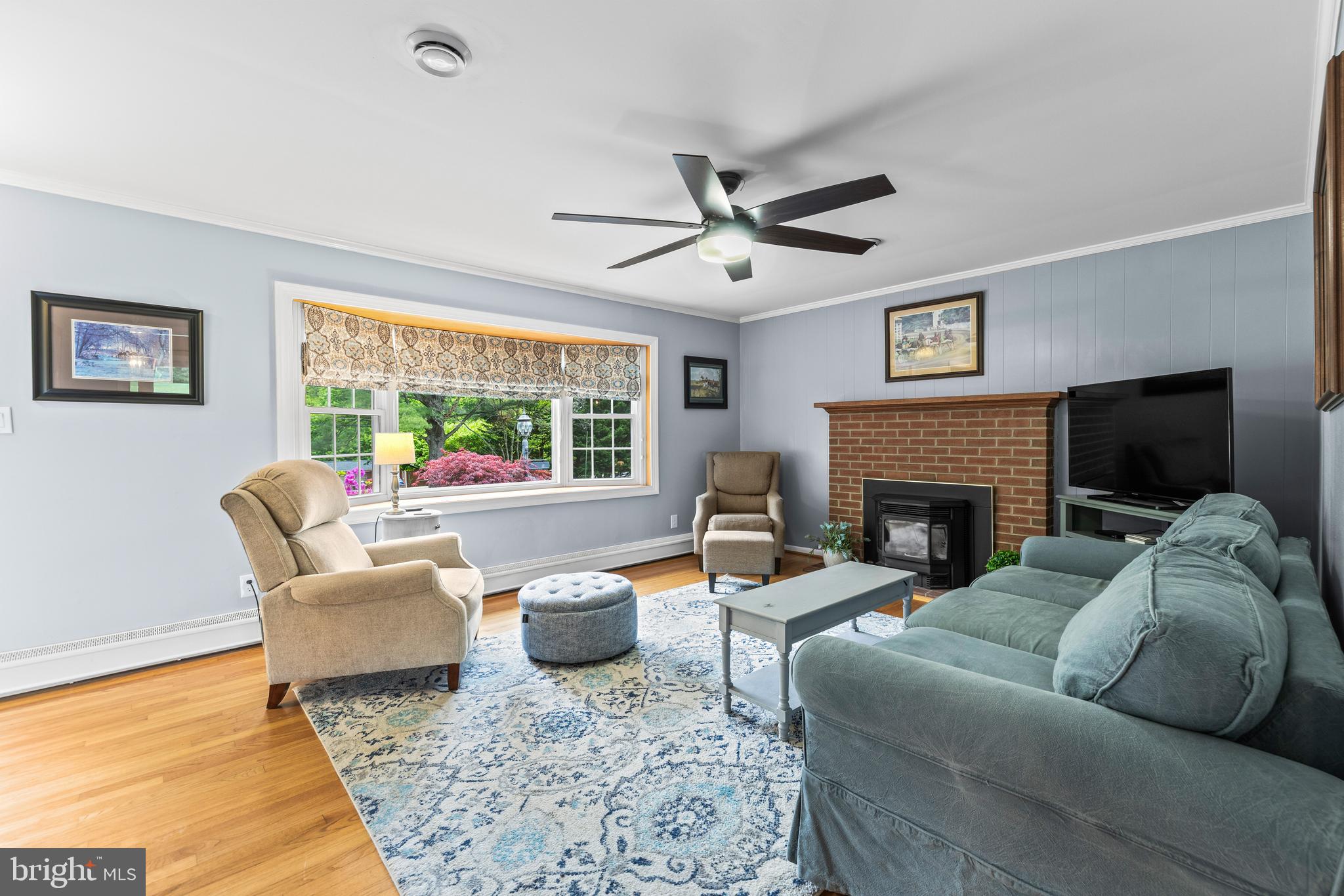 3809 Sweet Air Road Phoenix, MD 21131 - Photo 4 of 54 Living room with pellet stove