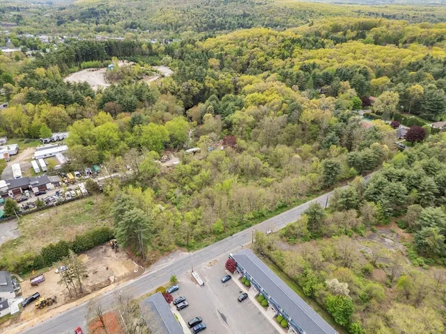 a view of city and mountain