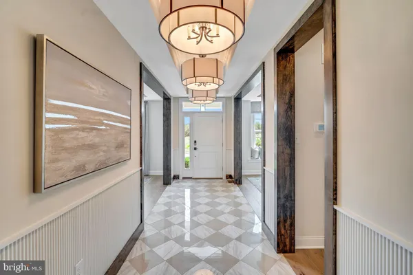 a view of a hallway with interior of the house