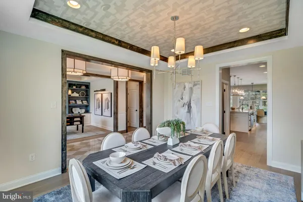 a view of a dining room and livingroom view