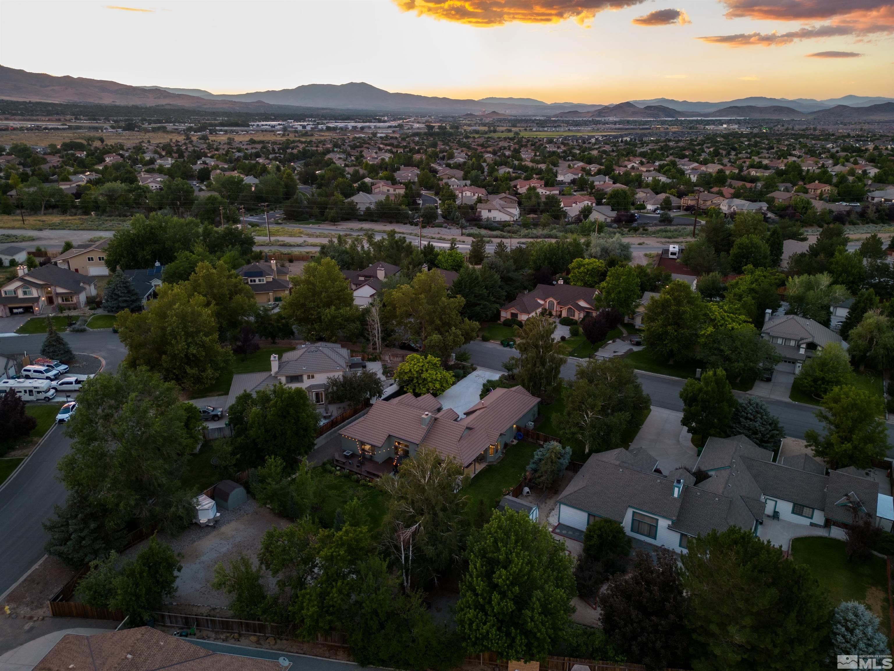 14195 Riata Circle Reno, NV 89521 - Photo 29 of 29 an aerial view of residential houses with outdoor space and trees