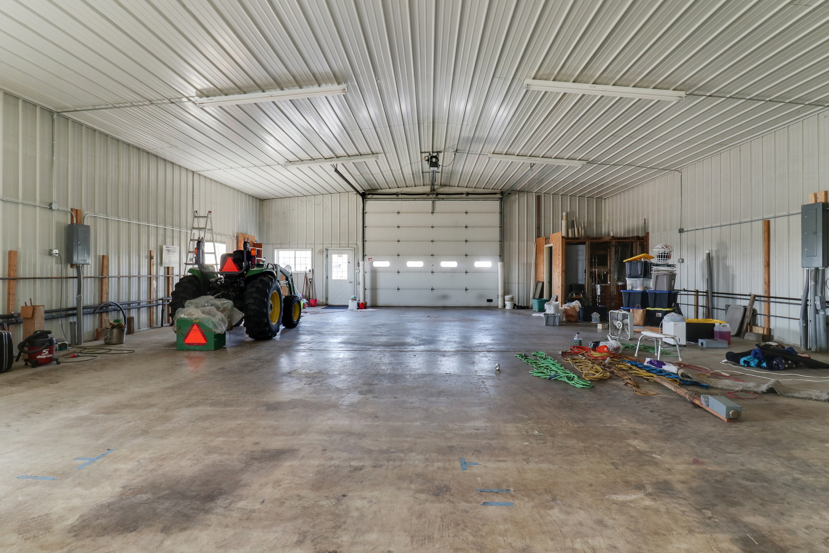29428 East 500 North Road Le Roy, IL 61752 - Photo 57 of 79 a view of a garage with gym equipment