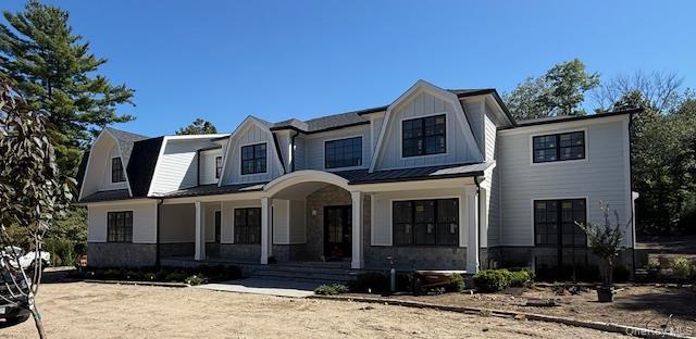 a front view of a house
