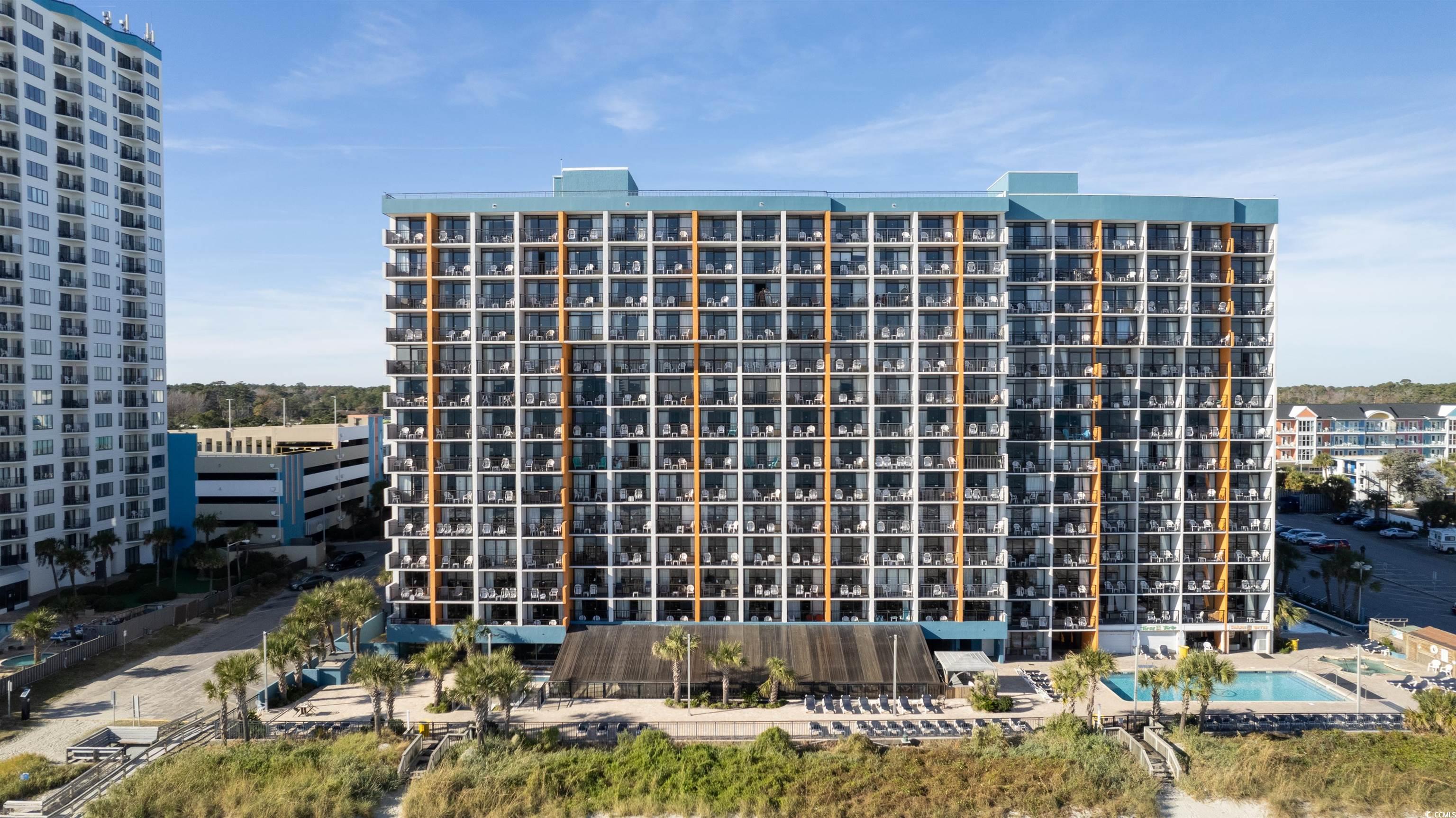 1501 South Ocean Boulevard, Unit 232 Myrtle Beach, SC 29577 - Photo 1 of 39 View of building exterior featuring a community po